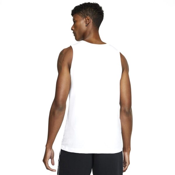 Nike Tank icon Futura Erkek Beyaz Antrenman Atleti - Görsel 6