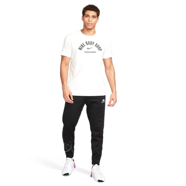 Nike Dri-Fit Body Shop 1 Erkek Beyaz Antrenman T-Shirt - Görsel 4